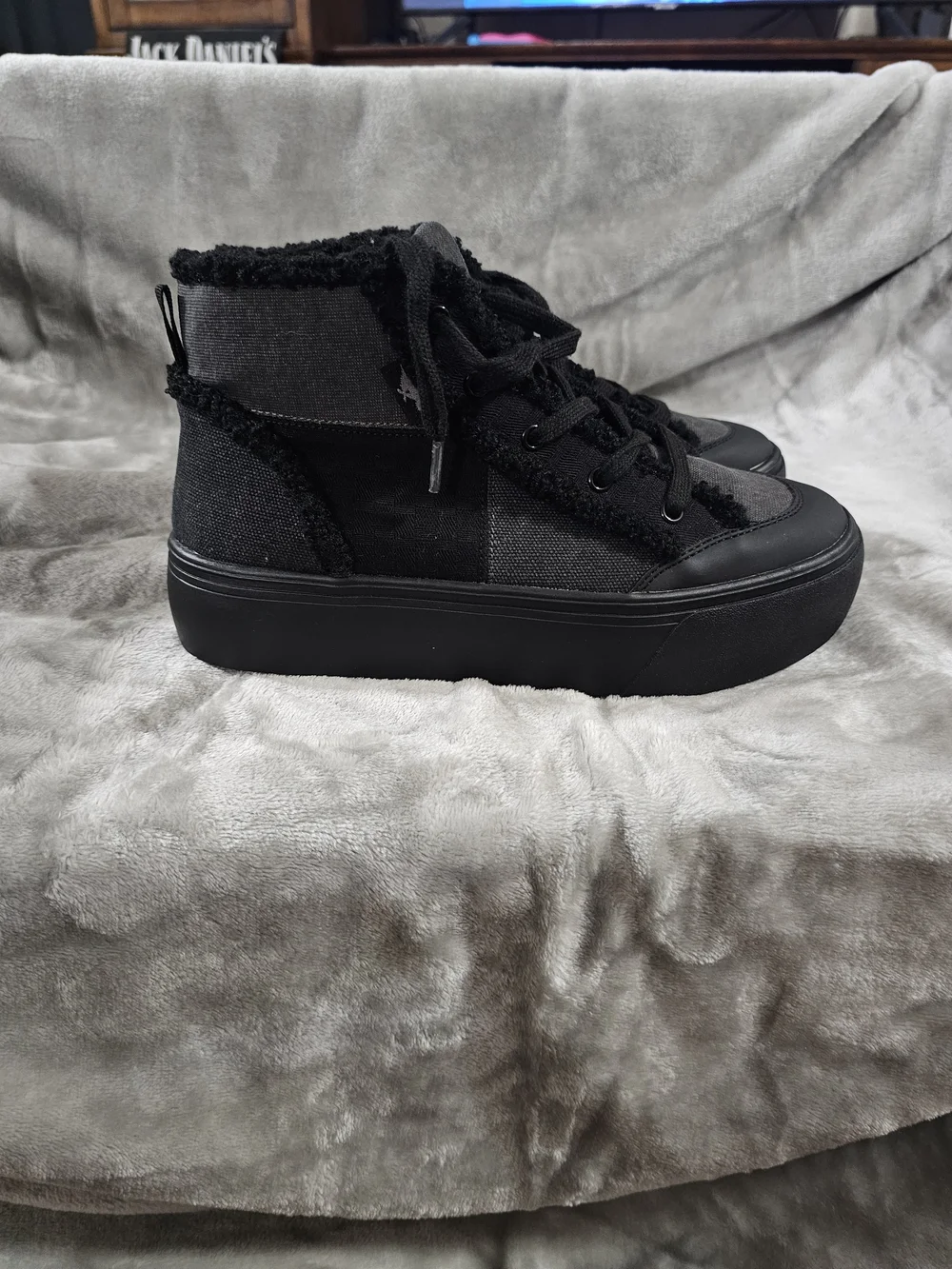 Rocket Dog Black Platform Lace-Up Sneakers - Picture 4 of 6